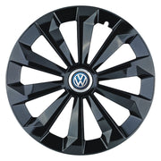 Set 4 Capace Roti 14 inchi (R14) Fame Negru, Compatibile Cu Volkswagen