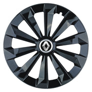 Set 4 Capace Roti 15 inchi (R15) Fame Negru, Compatibile Cu Renault