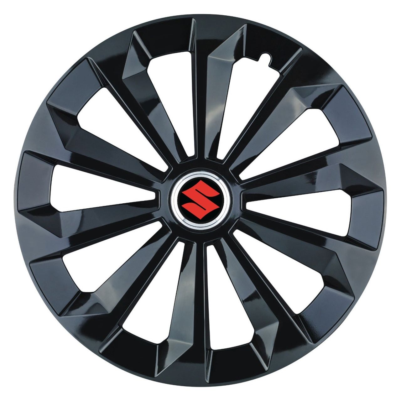 Set 4 Capace Roti 15 inchi (R15) Fame Negru, Compatibile Cu Suzuki