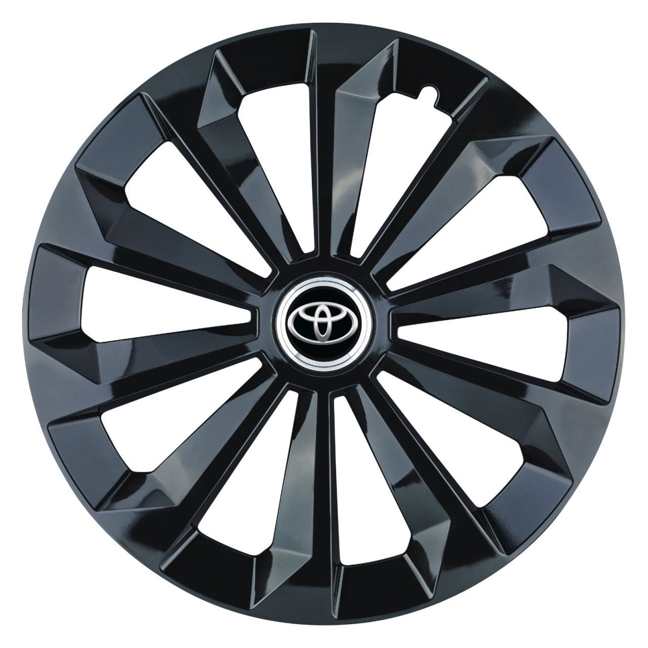 Set 4 Capace Roti 15 inchi (R15) Fame Negru, Compatibile Cu Toyota