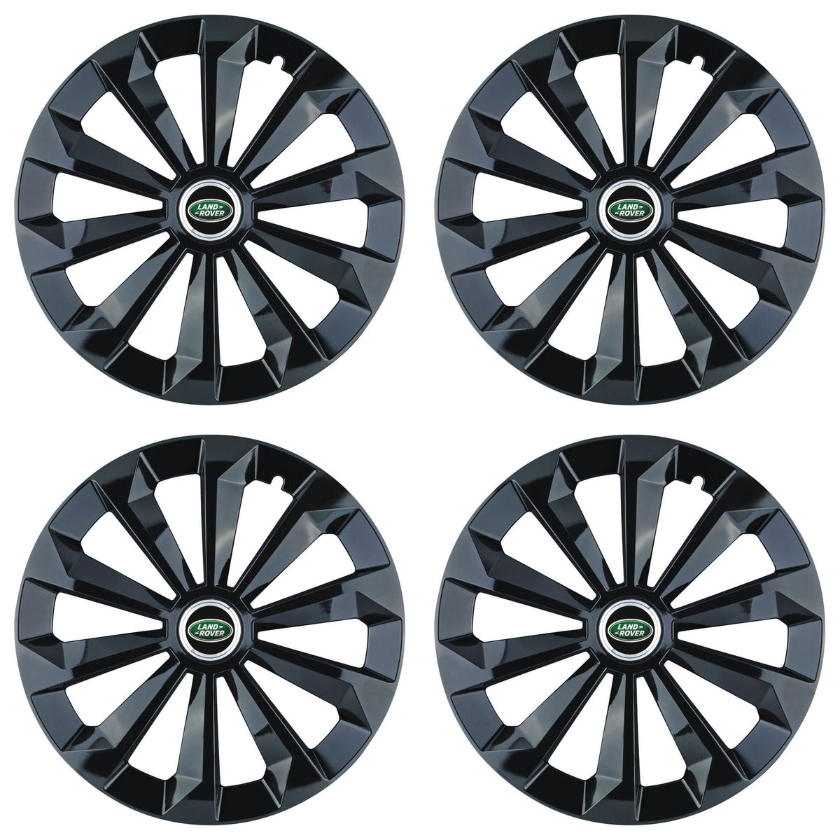 Set 4 Capace Roti 16 inchi (R16) Fame Negru, Compatibile Cu Land Rover