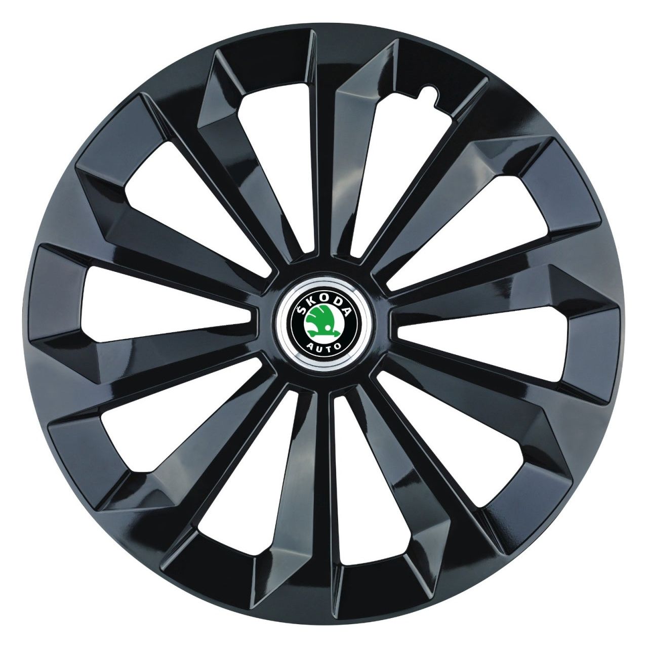 Set 4 capace roti Fame negru R16 pentru gama auto Skoda