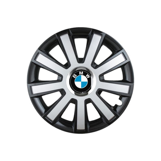 4 darabos Flash szürke-fekete R14 dísztárcsa készlet BMW személygépkocsikhoz