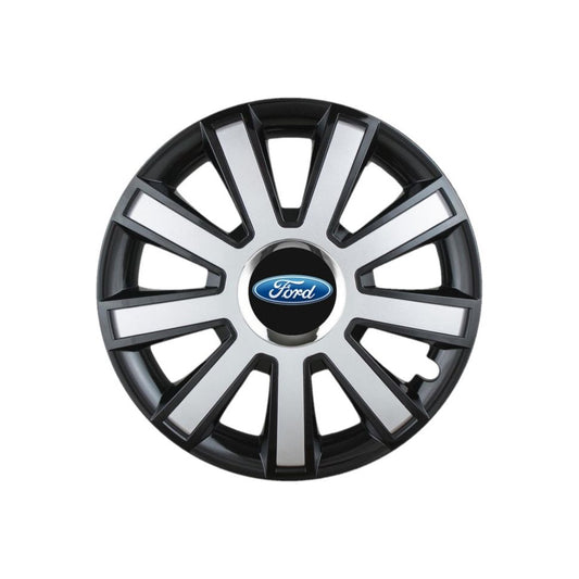 4 darabos Flash szürke-fekete R14-es dísztárcsa Ford személygépkocsikhoz