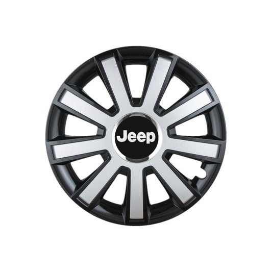 4 darabos szürke-fekete R14-es dísztárcsa Jeep személygépkocsikhoz