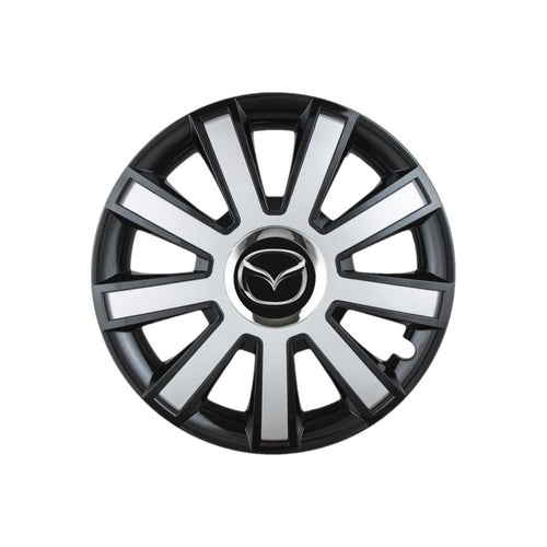 Комплект 4 таса Flash Сиво-черни R14 за автомобили Mazda