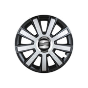 Set 4 capace roti Flash Gri-Negru R14 pentru gama auto Seat