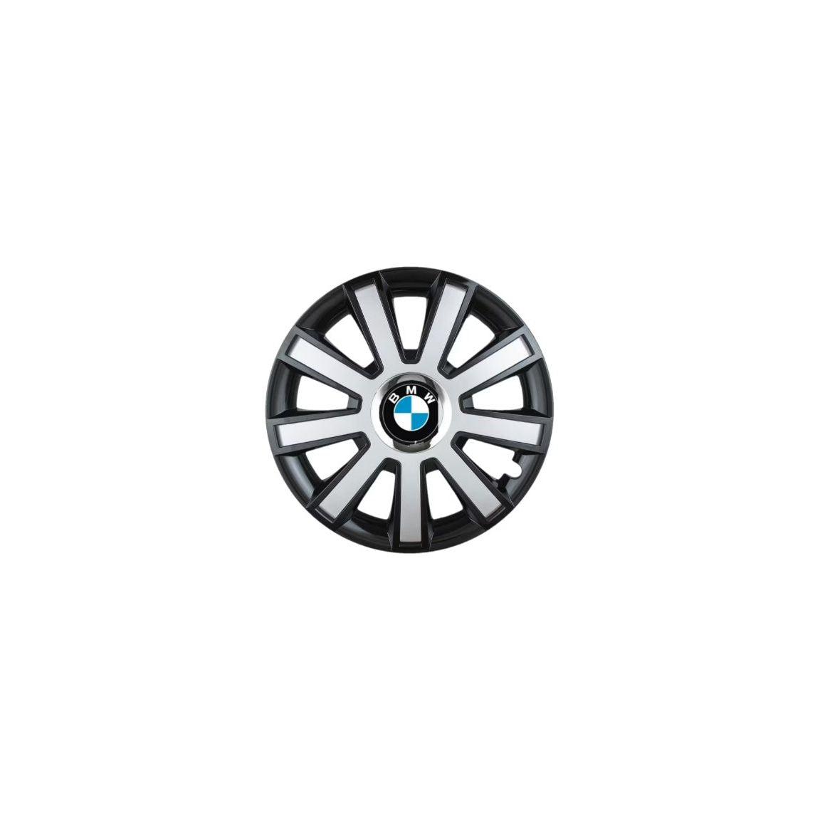 Set 4 capace roti Flash Gri-Negru R15 pentru gama auto BMW