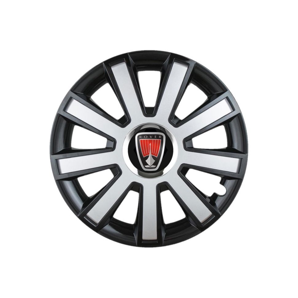 Set 4 capace roti Flash Gri-Negru R15 pentru gama auto Range Rover