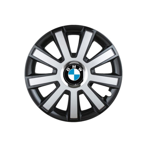 Set 4 capace roti Flash Gri-Negru R16 pentru gama auto BMW