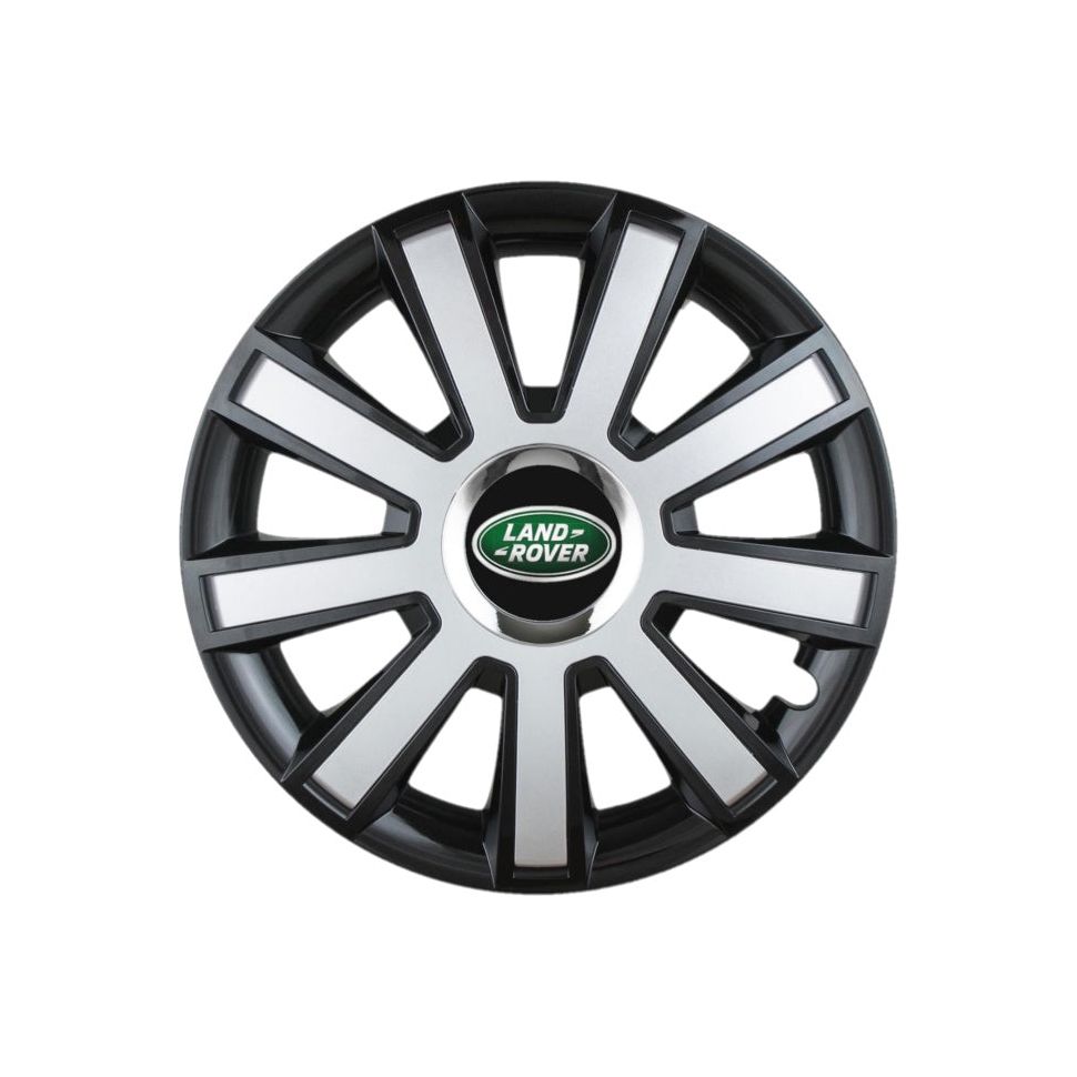 Set 4 capace roti Flash Gri-Negru R16 pentru gama auto Land Rover