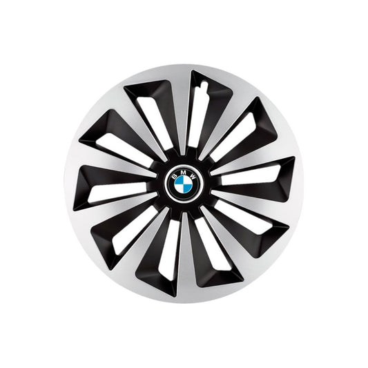 Set 4 capace roti Fox Gri-Negru R14 Compatibil Cu BMW