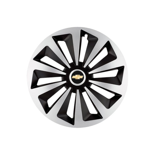 Set 4 capace roti Fox Gri-Negru R14 Compatibil Cu Chevrolet