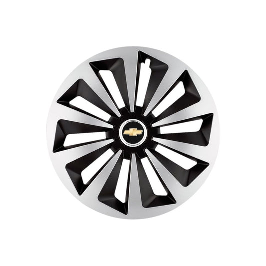 Set 4 capace roti Fox Gri-Negru R14 Compatibil Cu Chevrolet