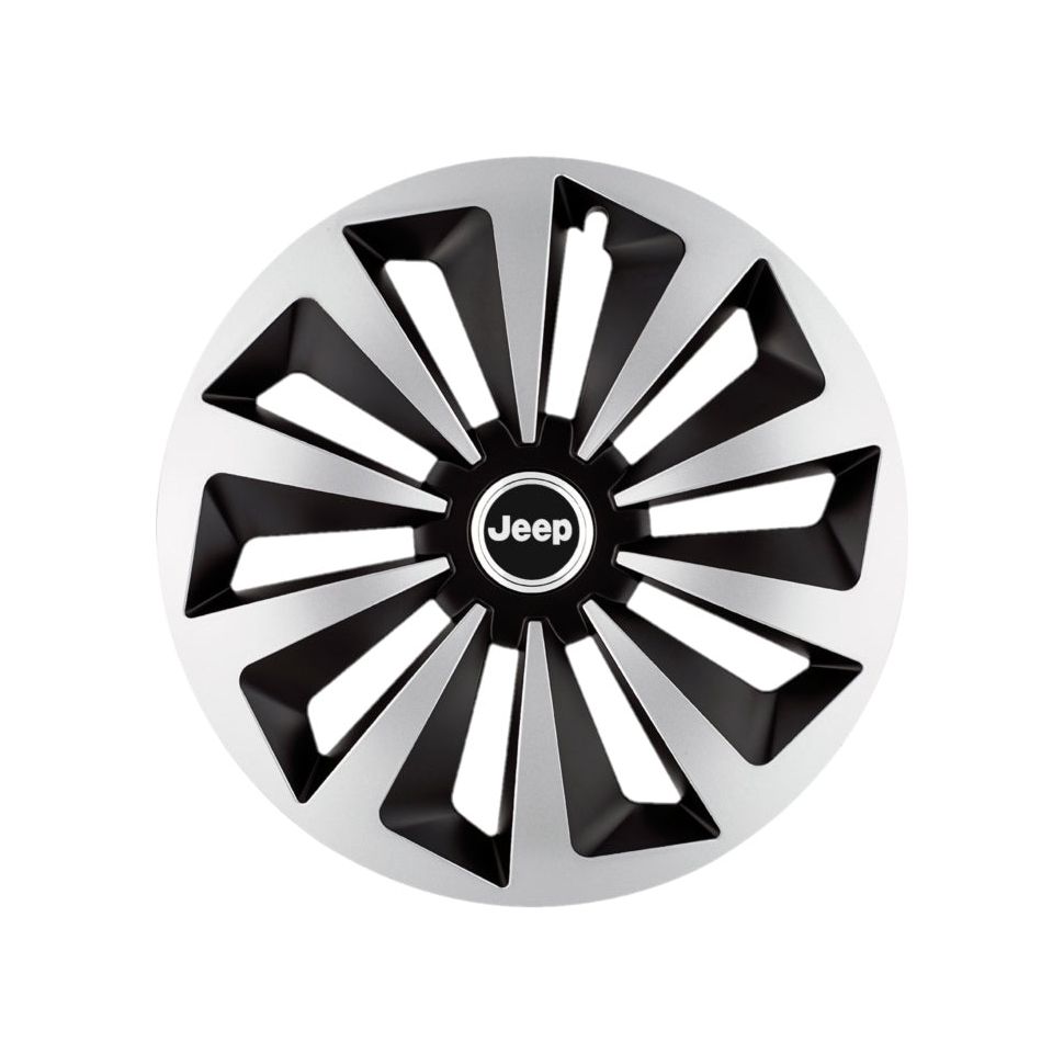 Set 4 capace roti Fox Gri-Negru R14 pentru gama auto Jeep