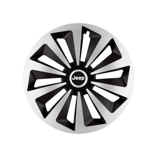 Set 4 capace roti Fox Gri-Negru R14 Compatibil Cu Jeep