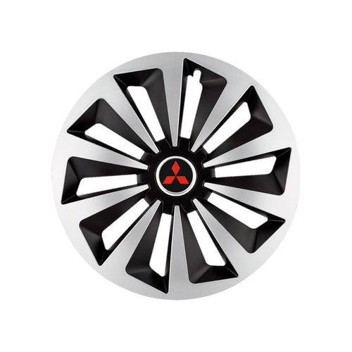 Set 4 capace roti Fox Gri-Negru R14 Compatibil Cu Mitsubishi