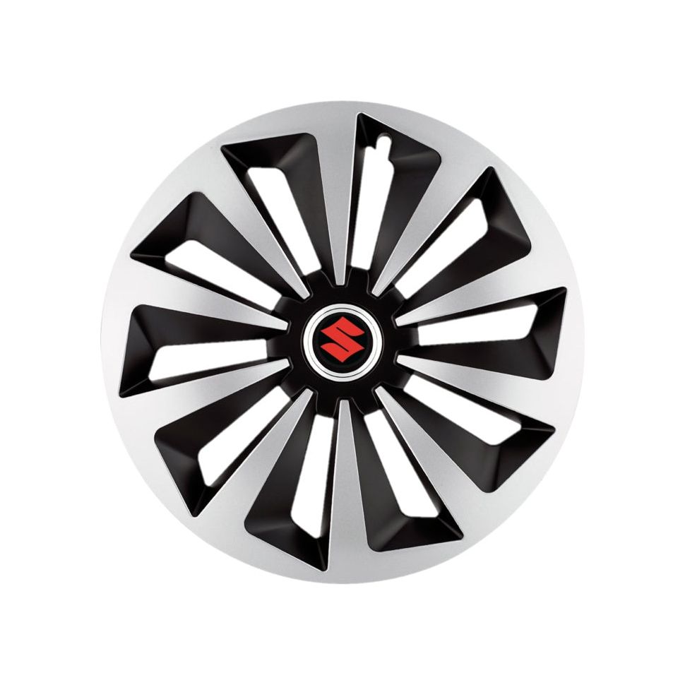 Set 4 capace roti Fox Gri-Negru R14 Compatibil Cu Suzuki