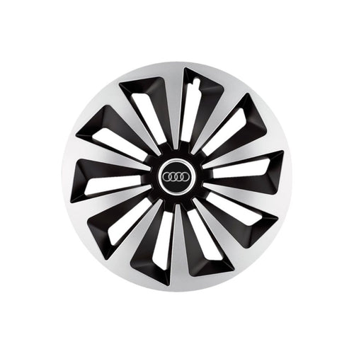 Set 4 capace roti Fox Gri-Negru R15 Compatibil Cu Audi