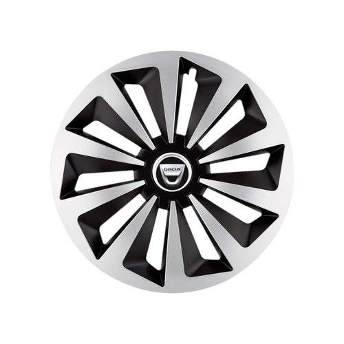 Set 4 capace roti Fox Gri-Negru R15 Compatibil Cu Dacia