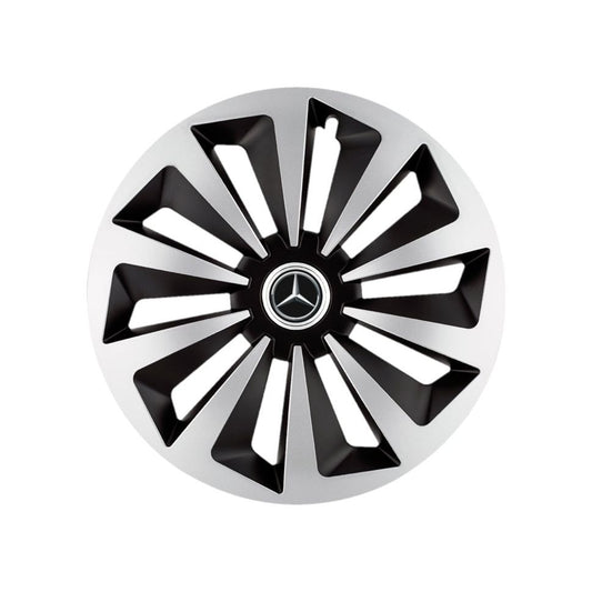 Set 4 capace roti Fox Gri-Negru R15 Compatibil Cu Mercedes