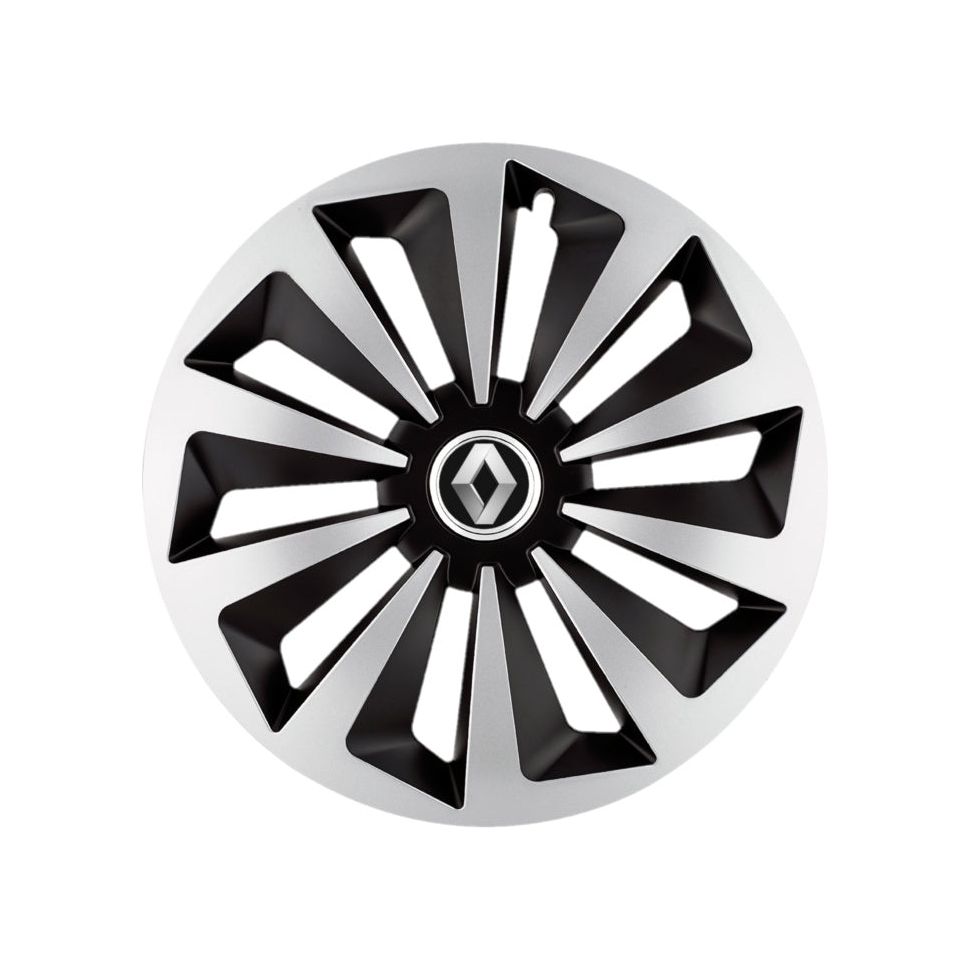 Set 4 capace roti Fox Gri-Negru R15 Compatibil Cu Renault