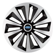 Set 4 capace roti Fox Gri-Negru R16 Compatibil Cu Ford