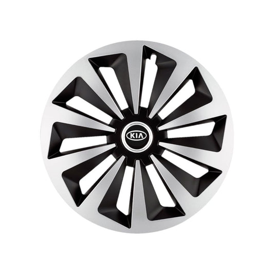 Set 4 capace roti Fox Gri-Negru R16 Compatibil Cu Kia
