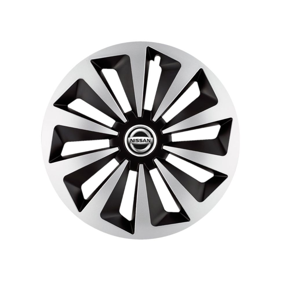 Set 4 capace roti Fox Gri-Negru R16 Compatibil Cu Nissan