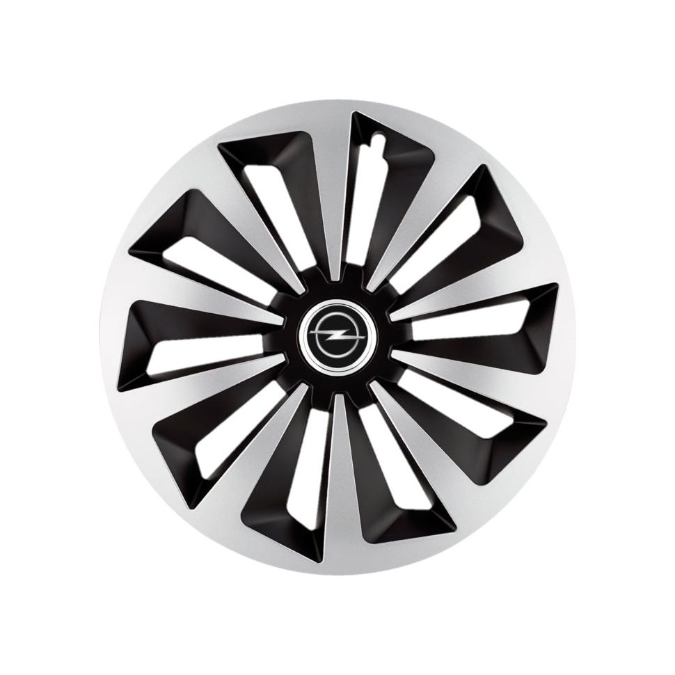 Set 4 capace roti Fox Gri-Negru R16 Compatibil Cu Opel