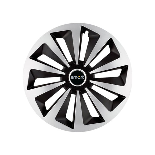 Set 4 capace roti Fox Gri-Negru R16 Compatibil Cu Smart