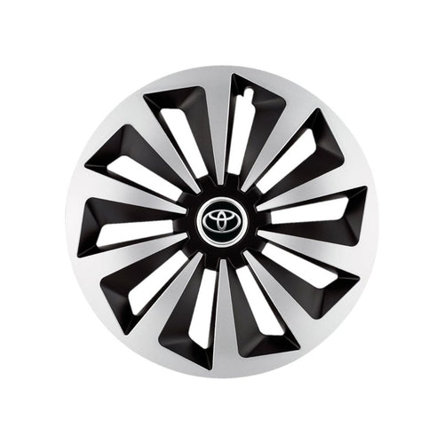 Set 4 capace roti Fox Gri-Negru R16 Compatibil Cu Toyota