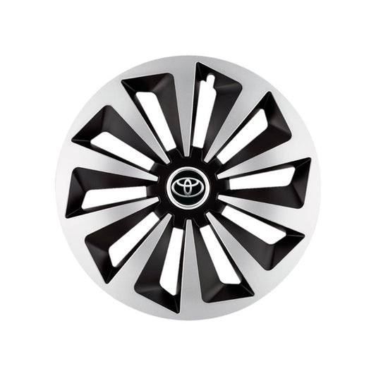 Set 4 capace roti Fox Gri-Negru R16 Compatibil Cu Toyota