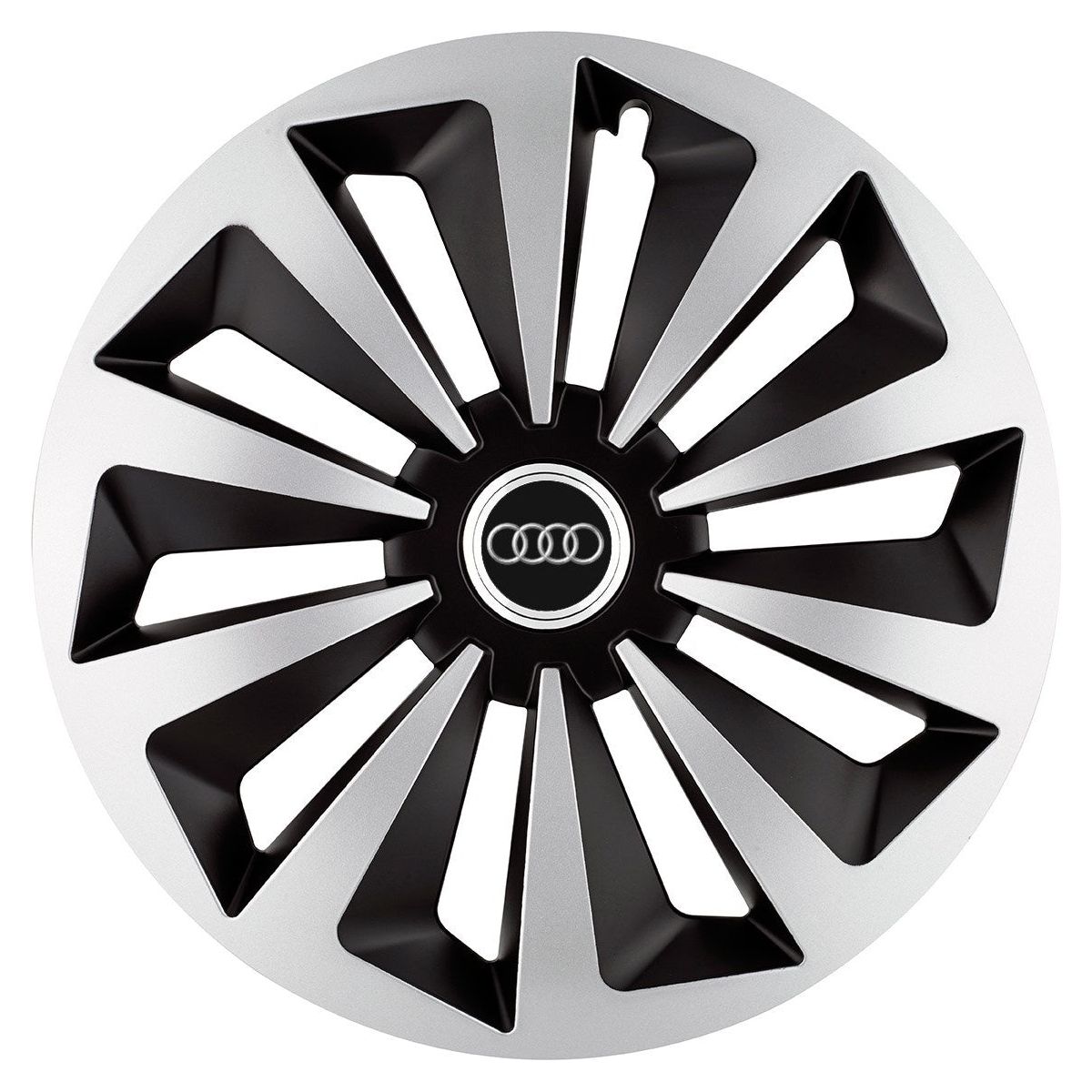 Set 4 capace roti Fox Gri-Negru R17 pentru gama auto Audi