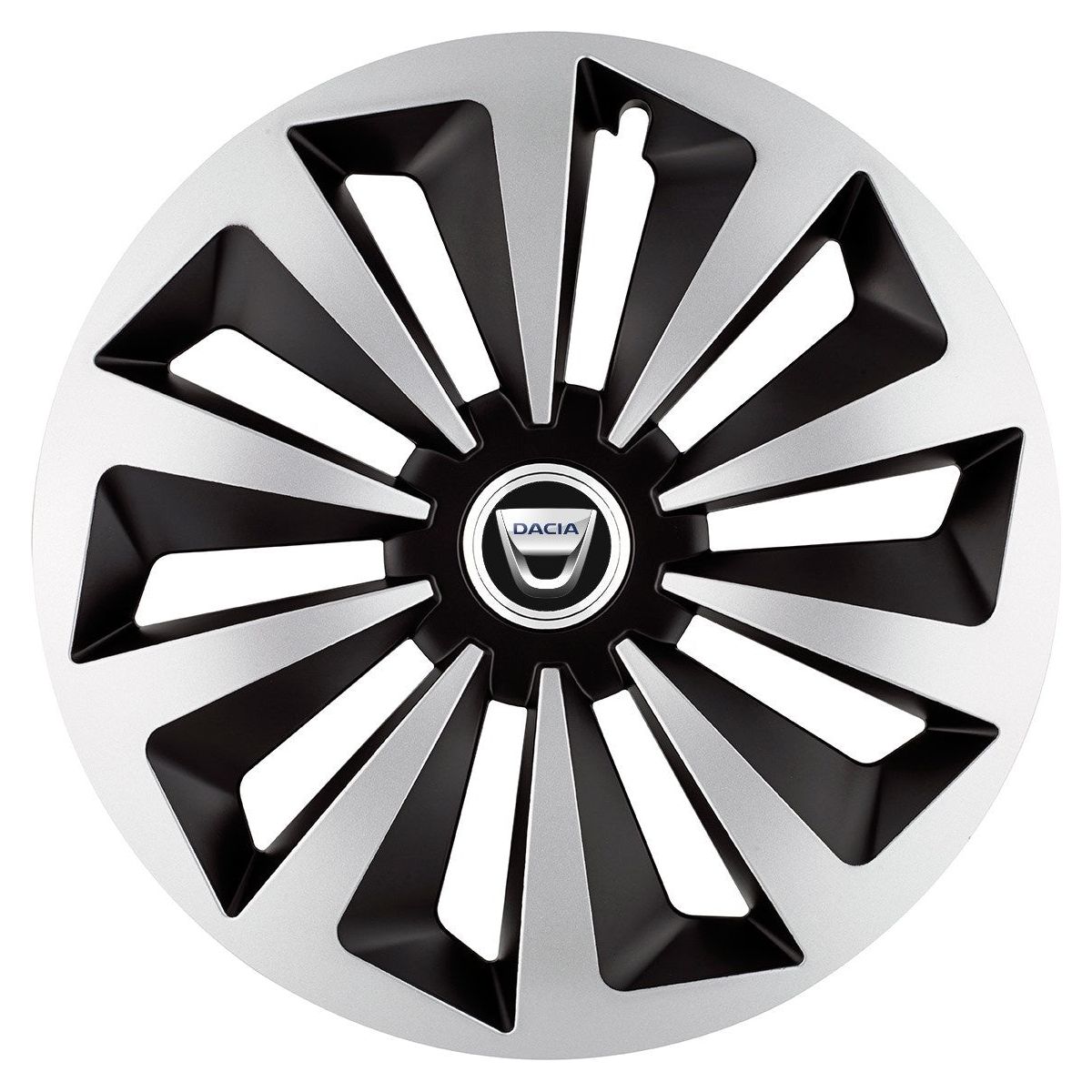 Set 4 capace roti Fox Gri-Negru R17 pentru gama auto Dacia