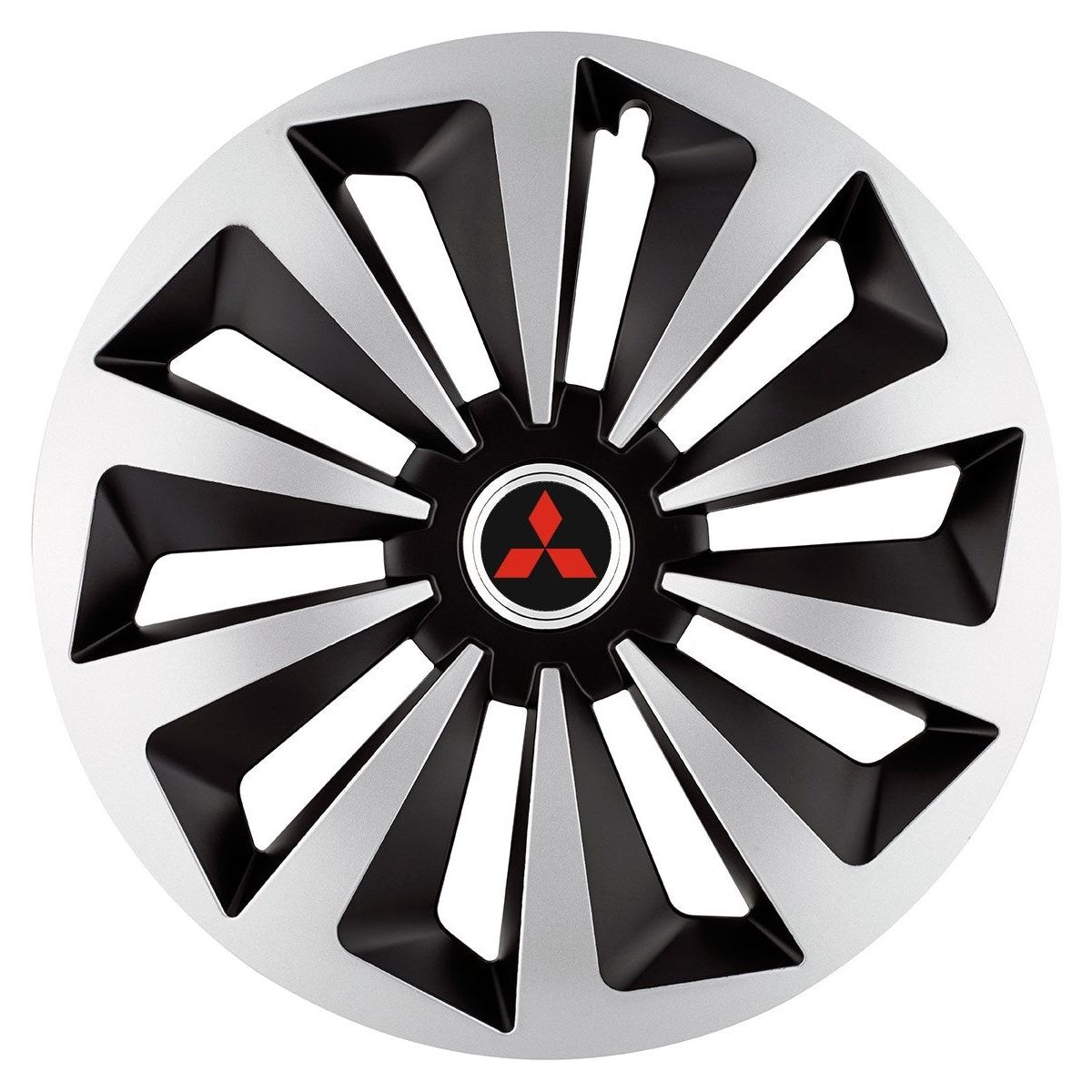 Set 4 capace roti Fox Gri-Negru R17 pentru gama auto Mitsubishi
