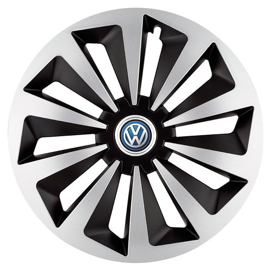 Set 4 capace roti Fox Gri-Negru R17 pentru gama auto Volkswagen