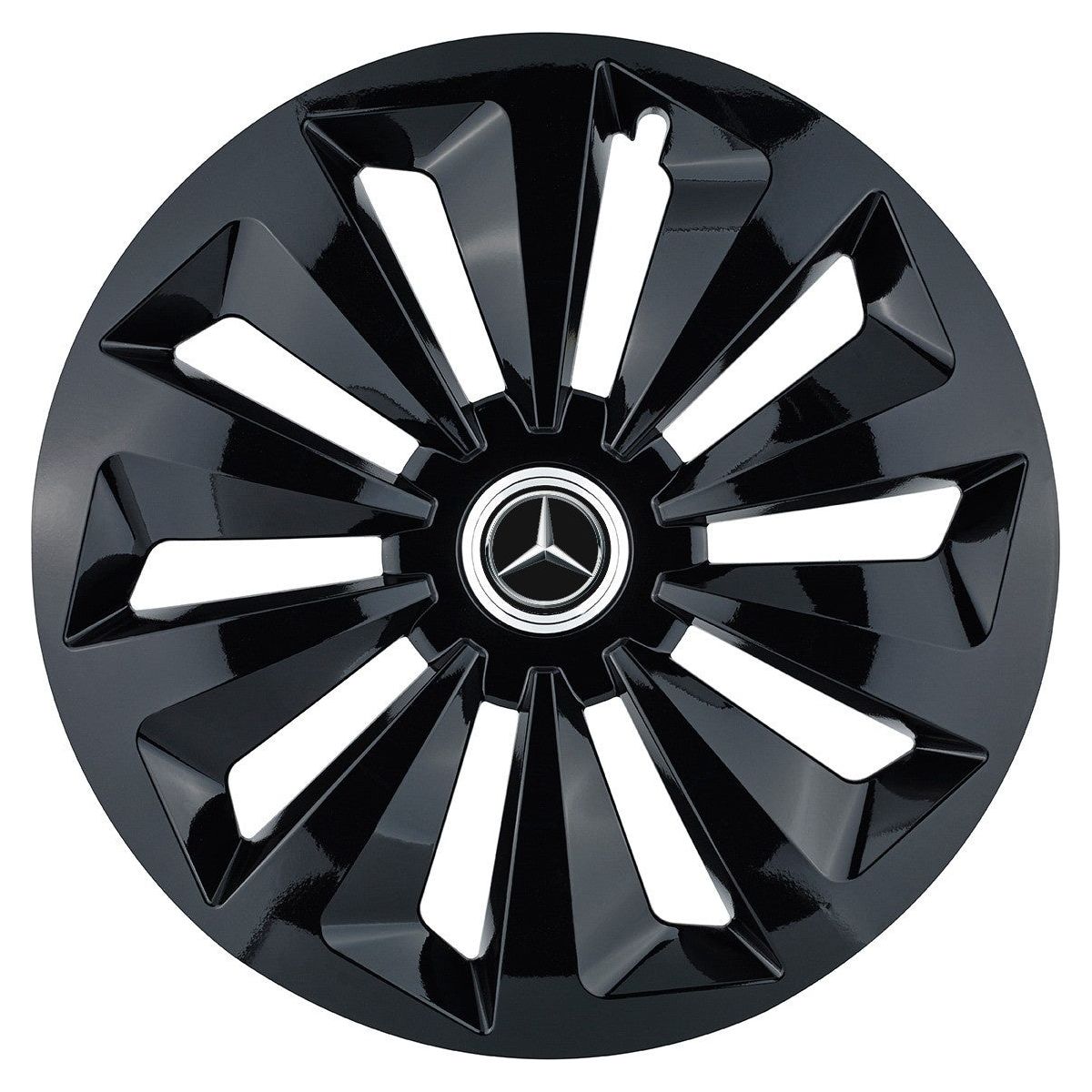 Set 4 capace roti Fox negru R15 pentru gama auto Mercedes-Benz