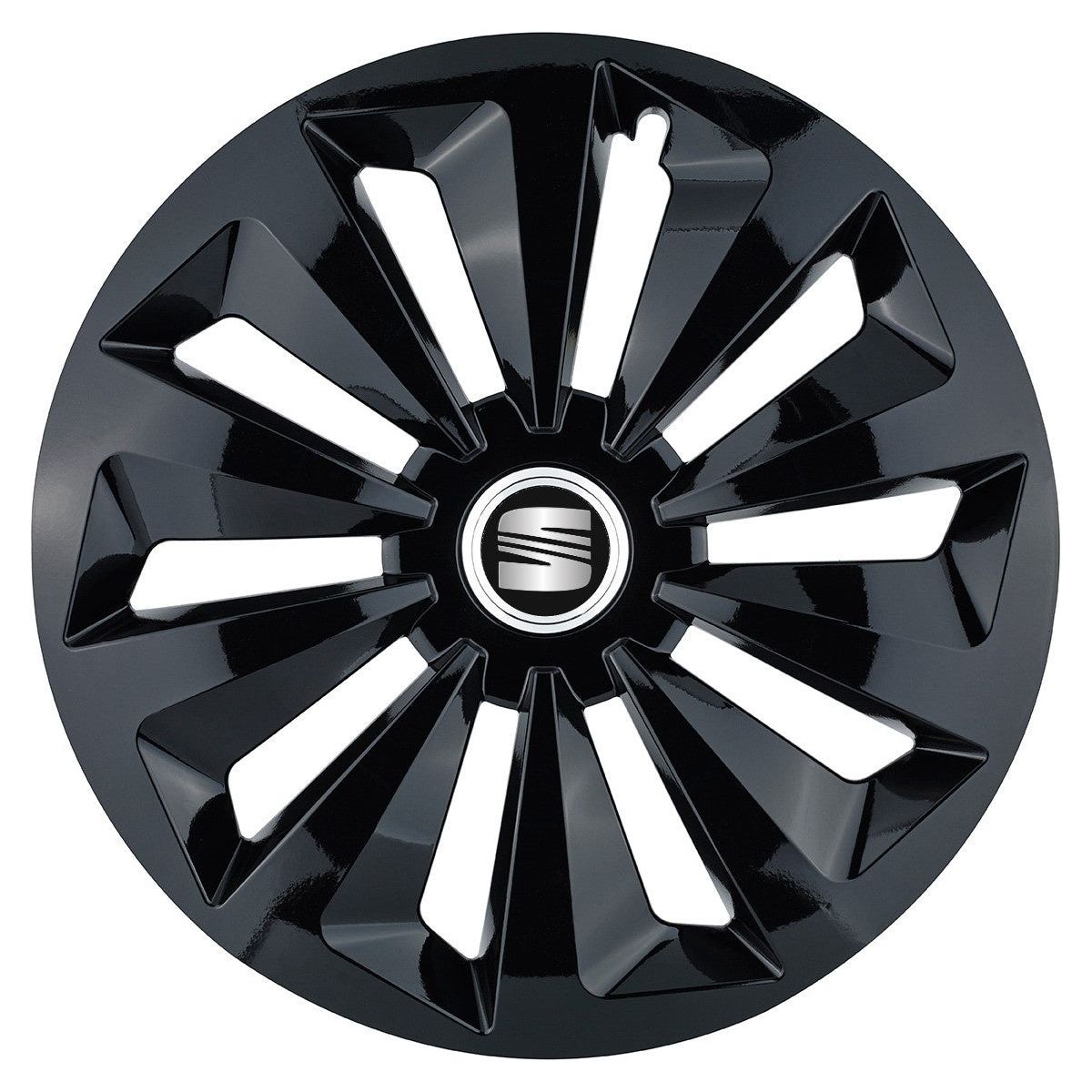 Set 4 capace roti Fox negru R15 Compatibil Cu Seat