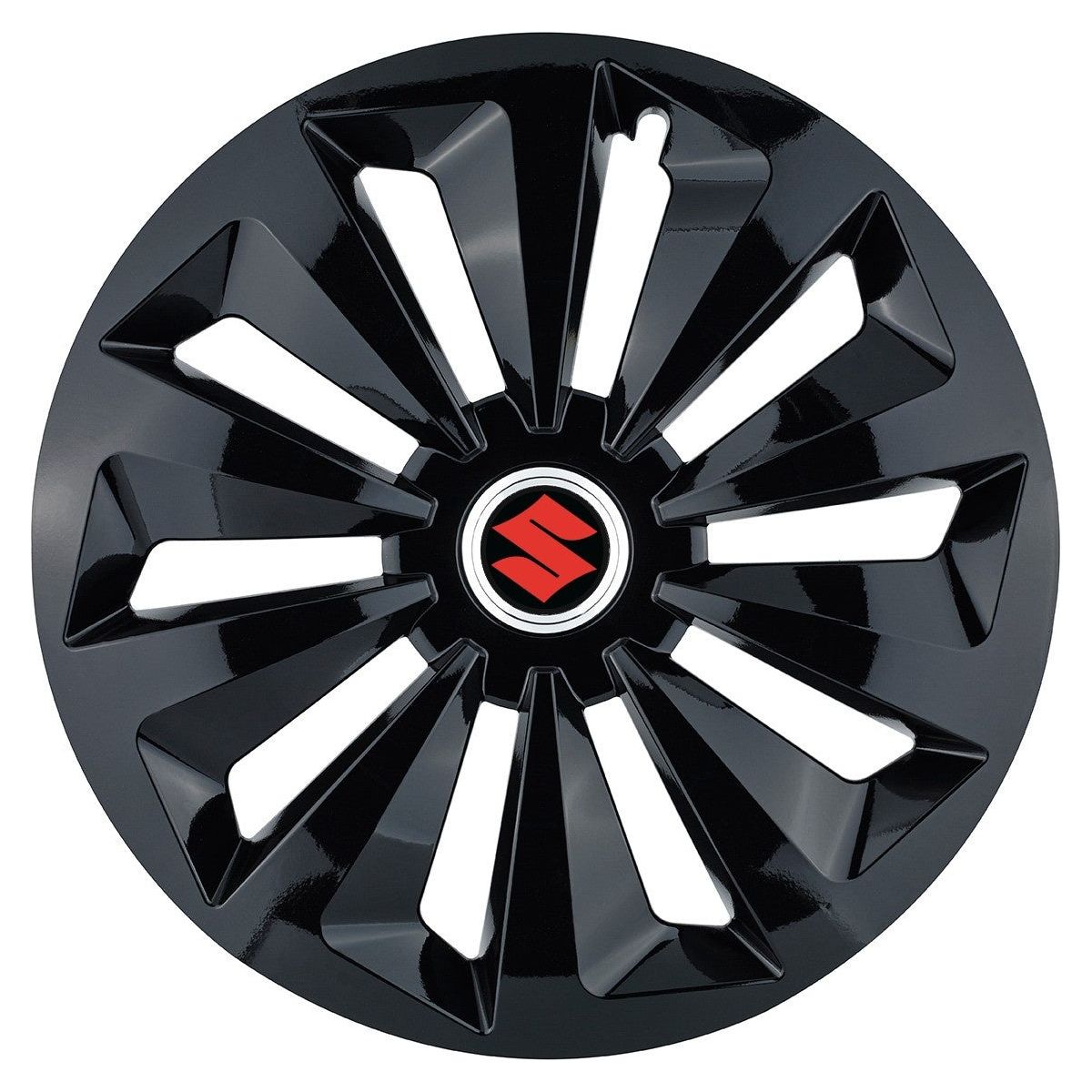 Set 4 capace roti Fox negru R15 pentru gama auto Suzuki