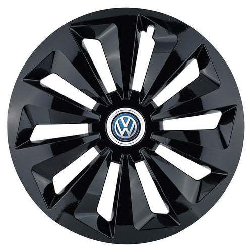 Set 4 capace roti Fox negru R15 Compatibil Cu Volkswagen
