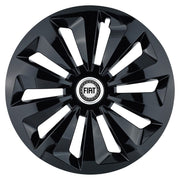 Set 4 capace roti Fox negru R16 Compatibil Cu Fiat