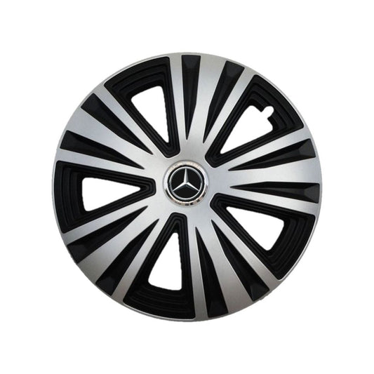 Set 4 capace roti Glory Gri-Negru R14, Compatibil Cu Mercedes Benz