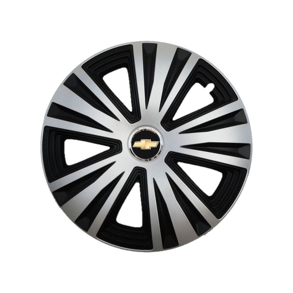 Set 4 capace roti Glory Gri-Negru R16, pentru gama auto Chevrolet
