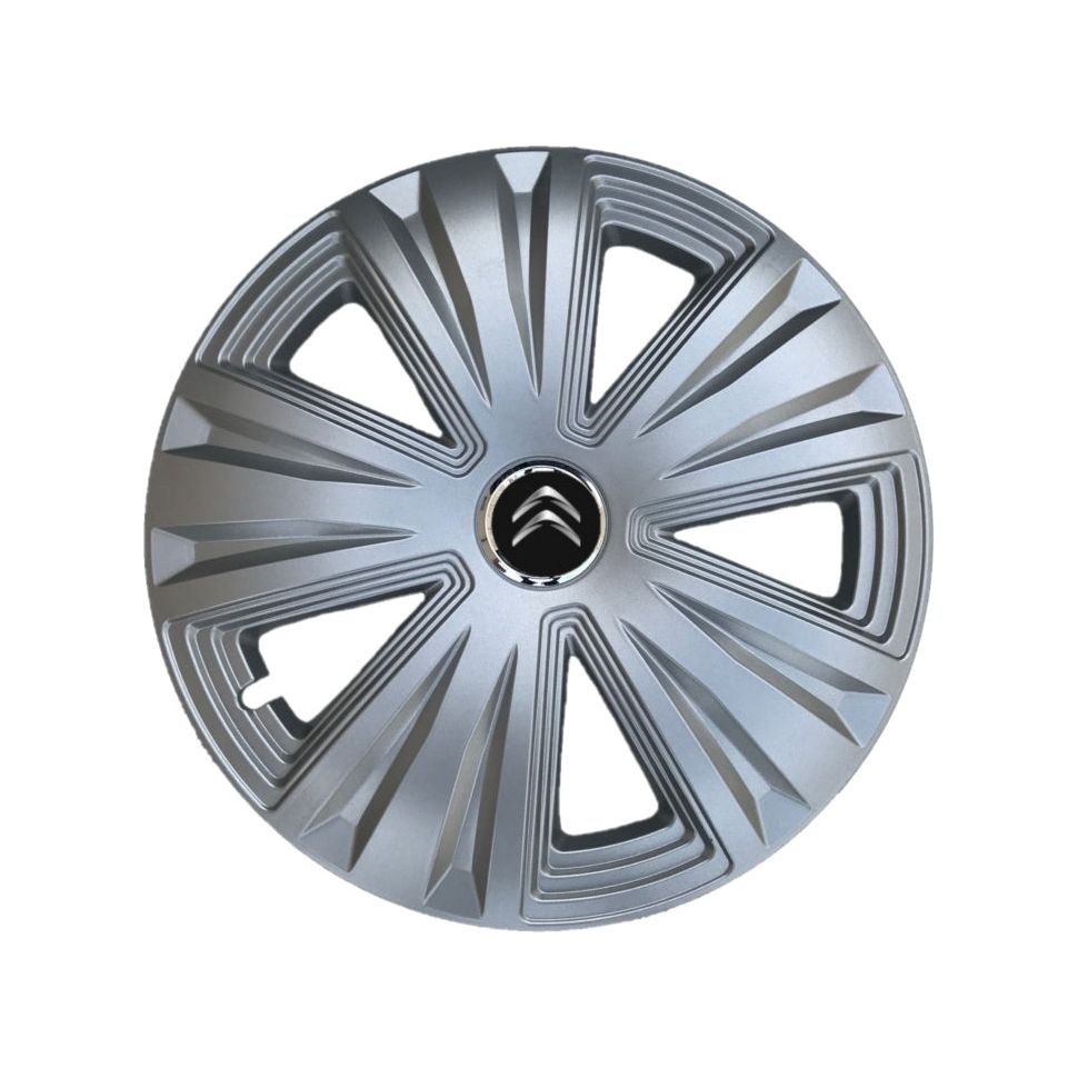 Set 4 capace roti 15 inchi (R15) Glory Gri, Compatibile cu Citroen