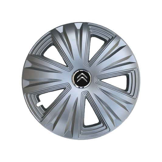 Set 4 capace roti 15 inchi (R15) Glory Gri, Compatibile cu Citroen