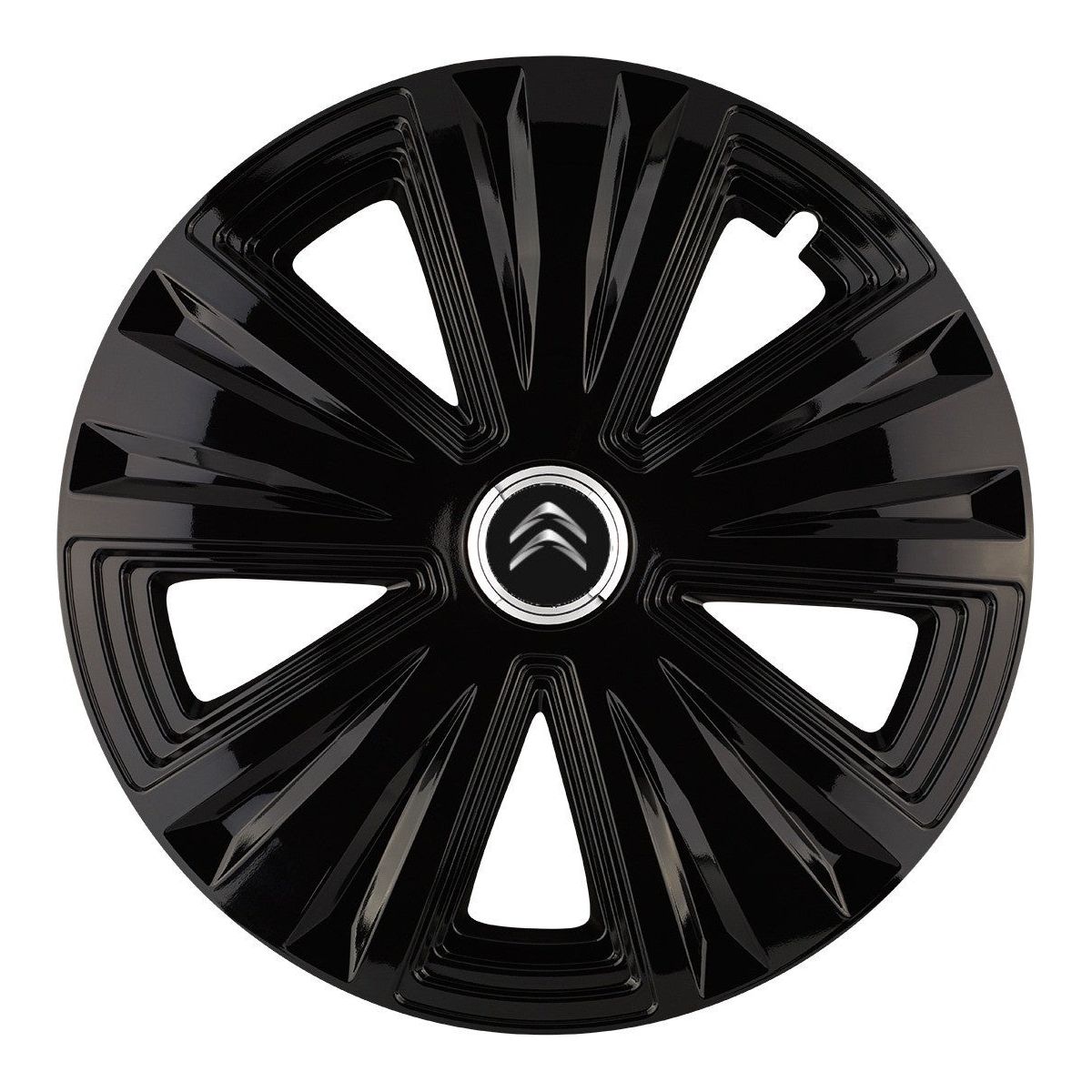 Set 4 capace roti Glory negru R15 pentru gama auto Citroen