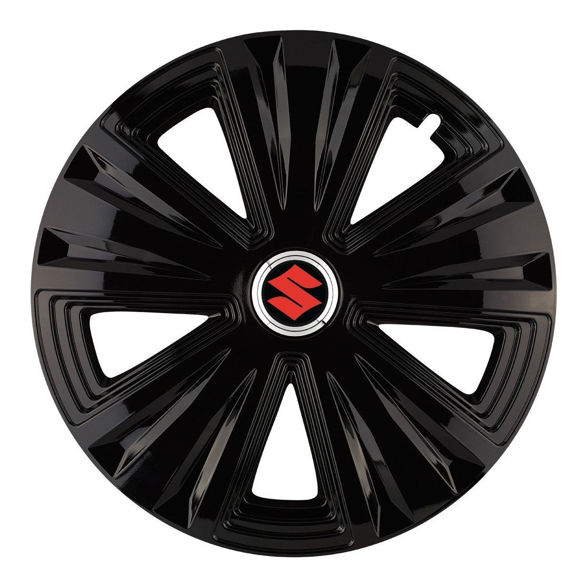 Set 4 capace roti Glory negru R15 Compatibil Cu Suzuki