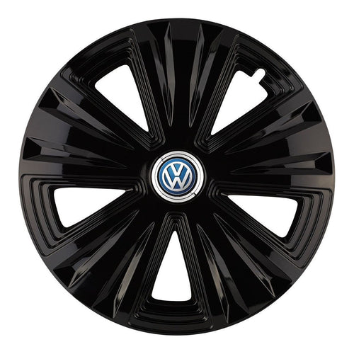 Set 4 capace roti Glory Negru R15 Compatibil Cu Volkswagen