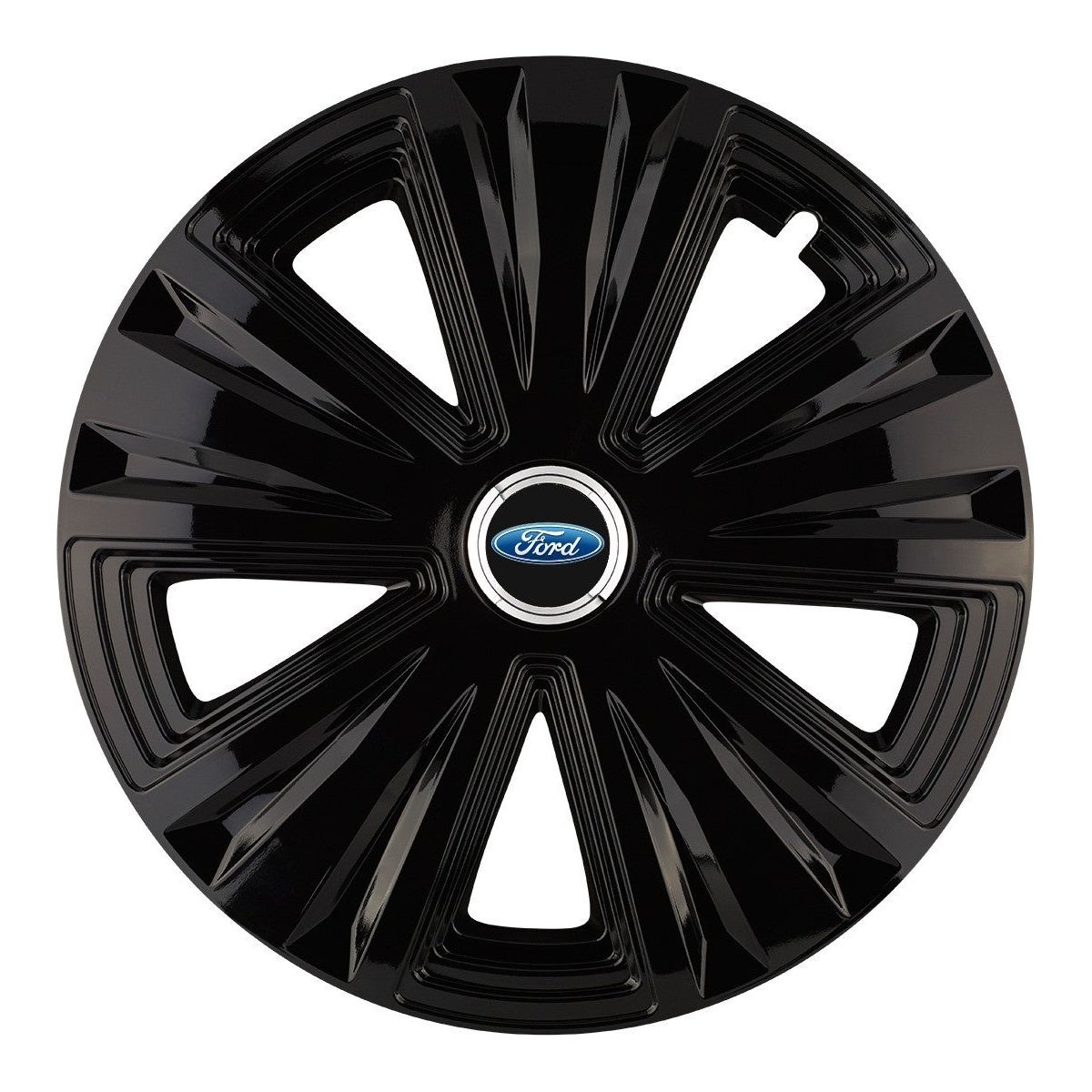 Set 4 capace roti Glory negru R16 pentru gama auto Ford